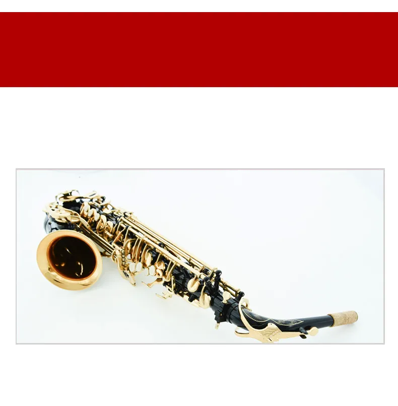 Горячая Распродажа саксофон черный альт латунный гравировальный режим золотой