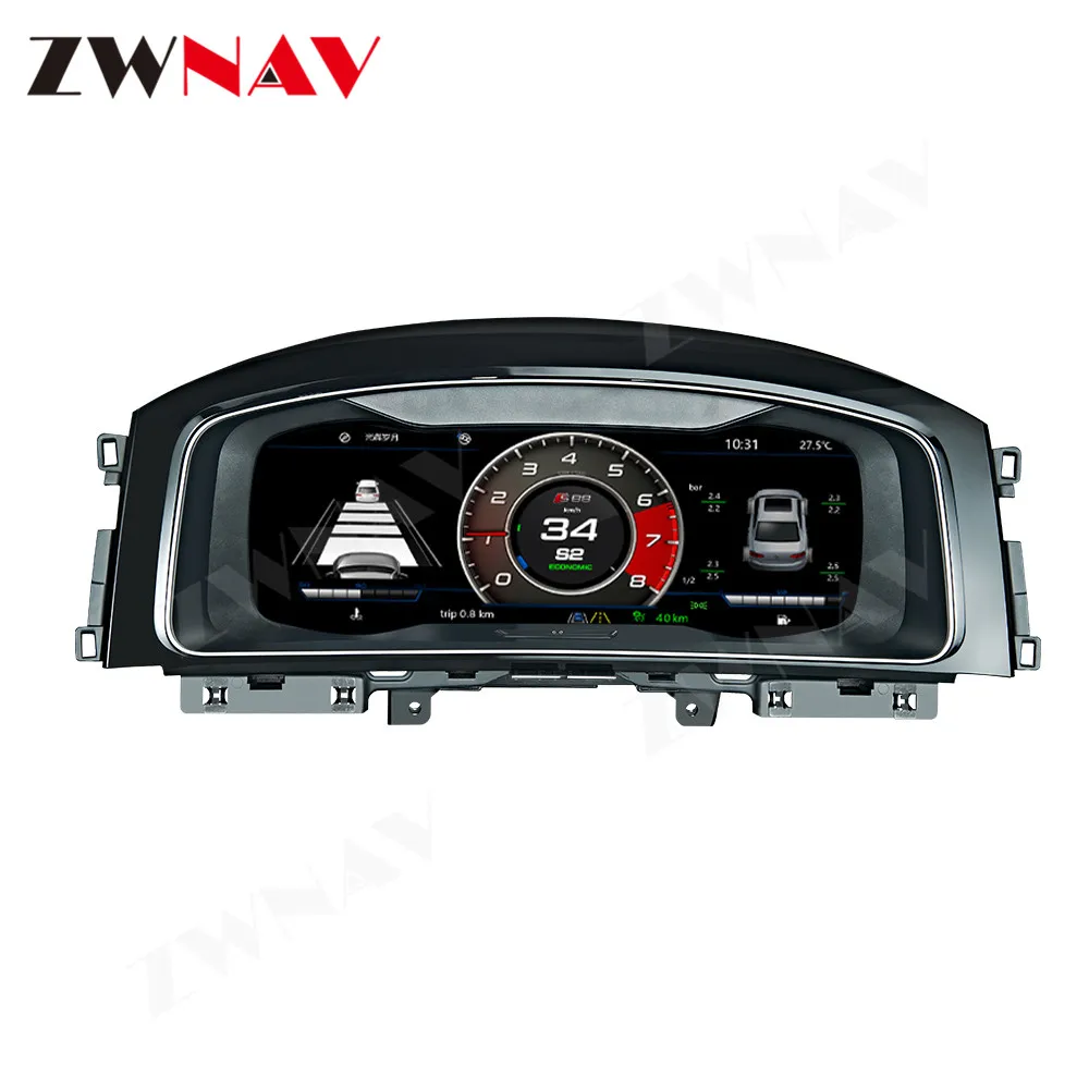 $598.52 Linux Gen 2 Digital Cluster Virtual Cockpit For VW B8 PASSAT CC Golf 7 Golf 7.5 GTI Variant Dashboard Entertainment Speed Screen