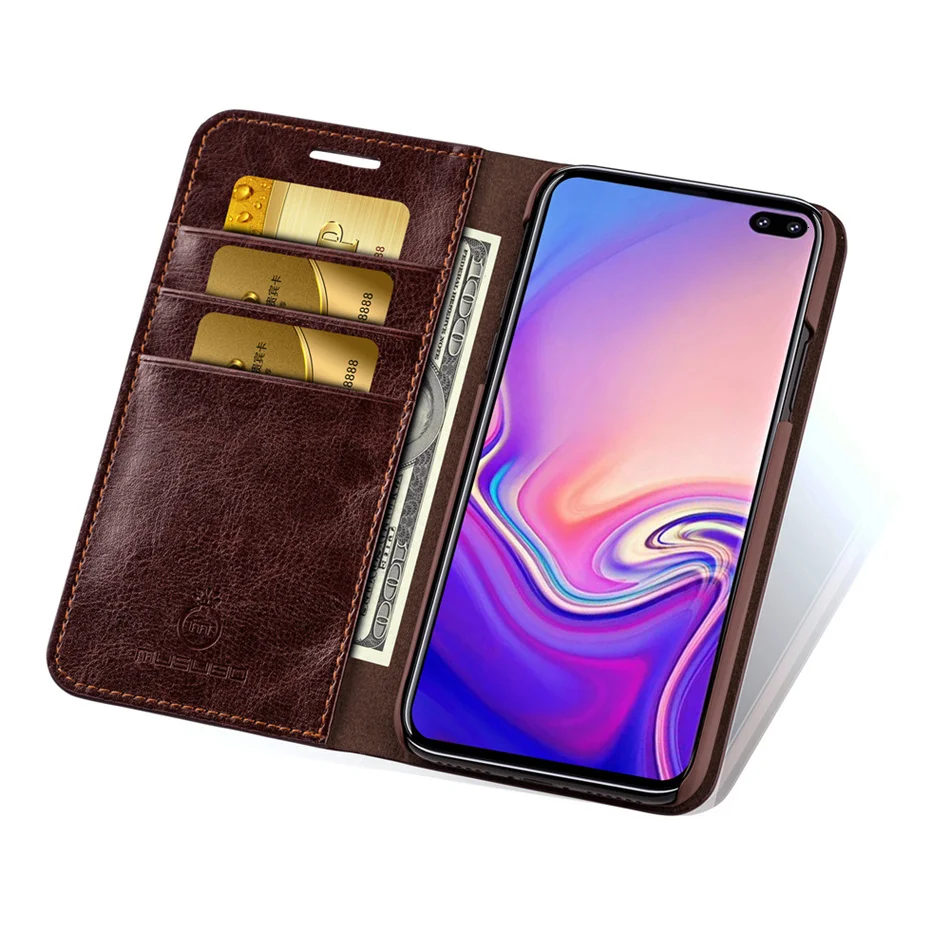 Musubo Роскошный деловой чехол для samsung Galaxy S10 S10+ S10e, чехол из натуральной кожи с откидной крышкой s, чехол для S9 Plus, S8, S7, Funda, Coque Capa