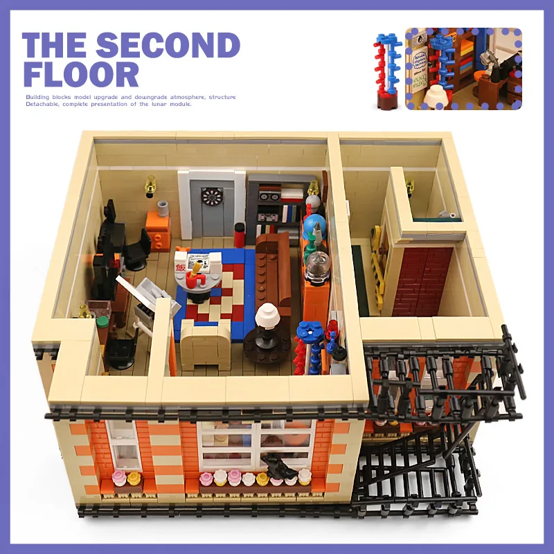 10189 Streetview строительные игрушки совместимы с MOC-34463 центральной Perk теорией