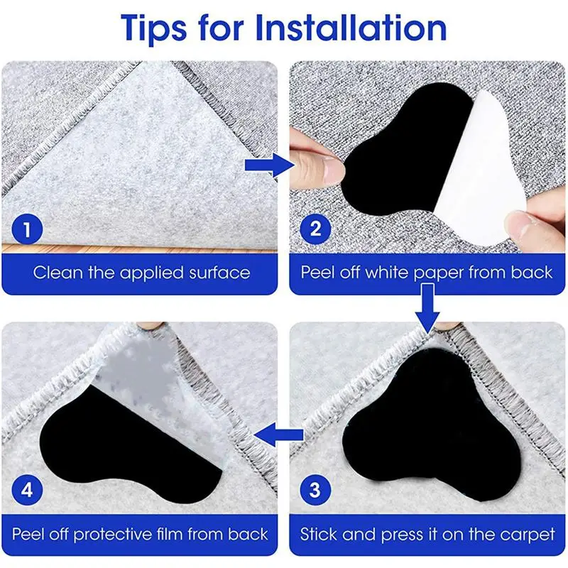 

10pcs Carpet Stickers Fleece Surface Tapes Sofa Cushion Fixing Stickers