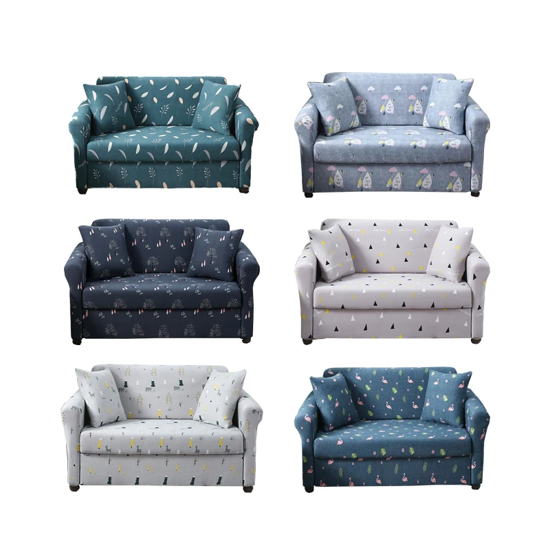 

1/2/3/4 Seater Floral Sofa Cover Elastic Removable Corner Sofa Covers Stretch Universal All-inclusive Slipcovers For Living Room