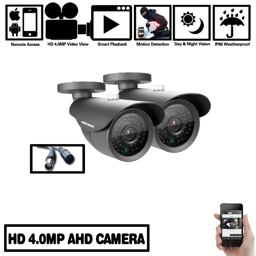 HD 1/3 МП 2560 ''SONY CCD сенсор 1440 * P 4 AHD камера видеонаблюдения IR Cut Filter Camera in/Outdoor Waterproof