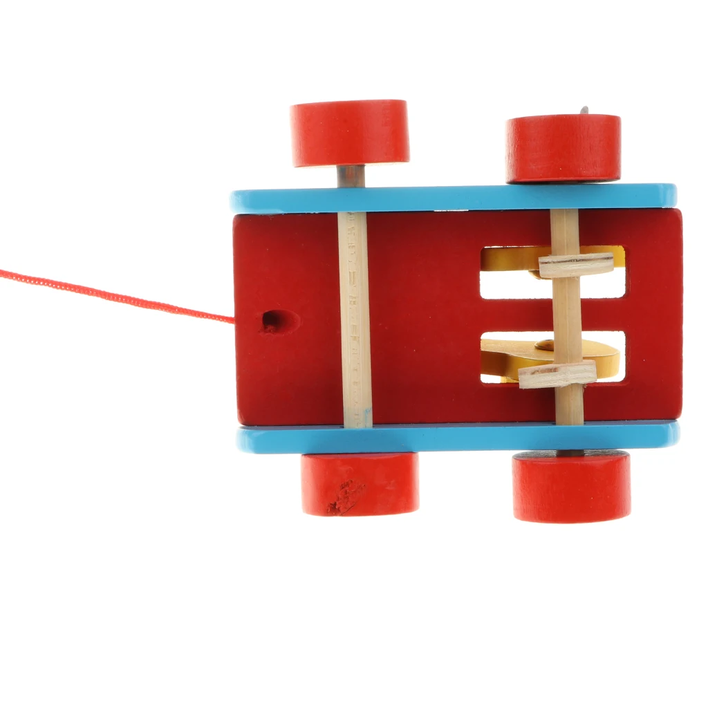 

Child Learn Walking Gadget Pull String And Double Duck Peck Rice Wooden Toy