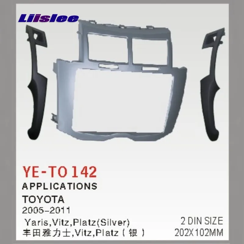 

Car Refitting Frame Panel For Toyota Yaris/Vitz/Platz 2005-2011 ABS Fascia Kits 2 Din DVD GPS Stereo Android Head Unit