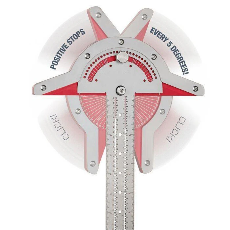 

Woodworkers Edge Rule Efficient Protractor Angle Protractor Woodworking Ruler Angle Measure Stainless Steel Carpentry Tools