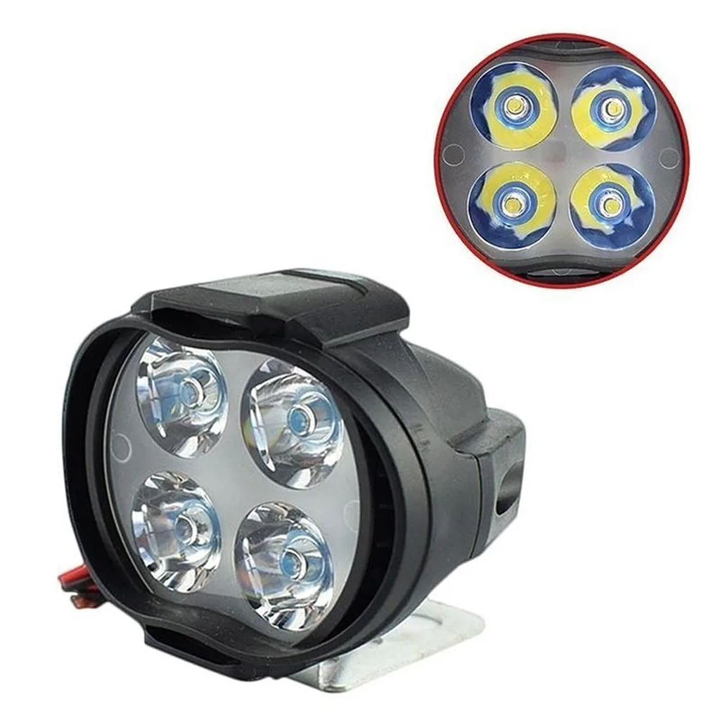 2 шт. Мотоцикл головной светильник U5 125w Led Angel Eyes вождения Drl 4 цвета