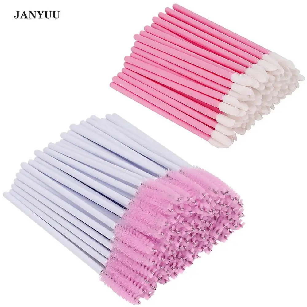 

Кисти для туши 5000 с кисточкой аппликатор для ресниц и кисточкой для губ 5000, розовый аппликатор