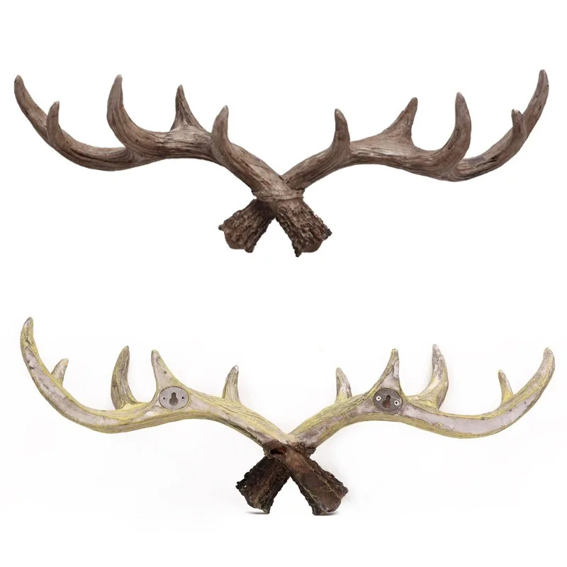 

Retro Antler Hook Decoration Wall Hanging Coat Rack Clothing Store Entrance Wall Decoration Wall Key Hook