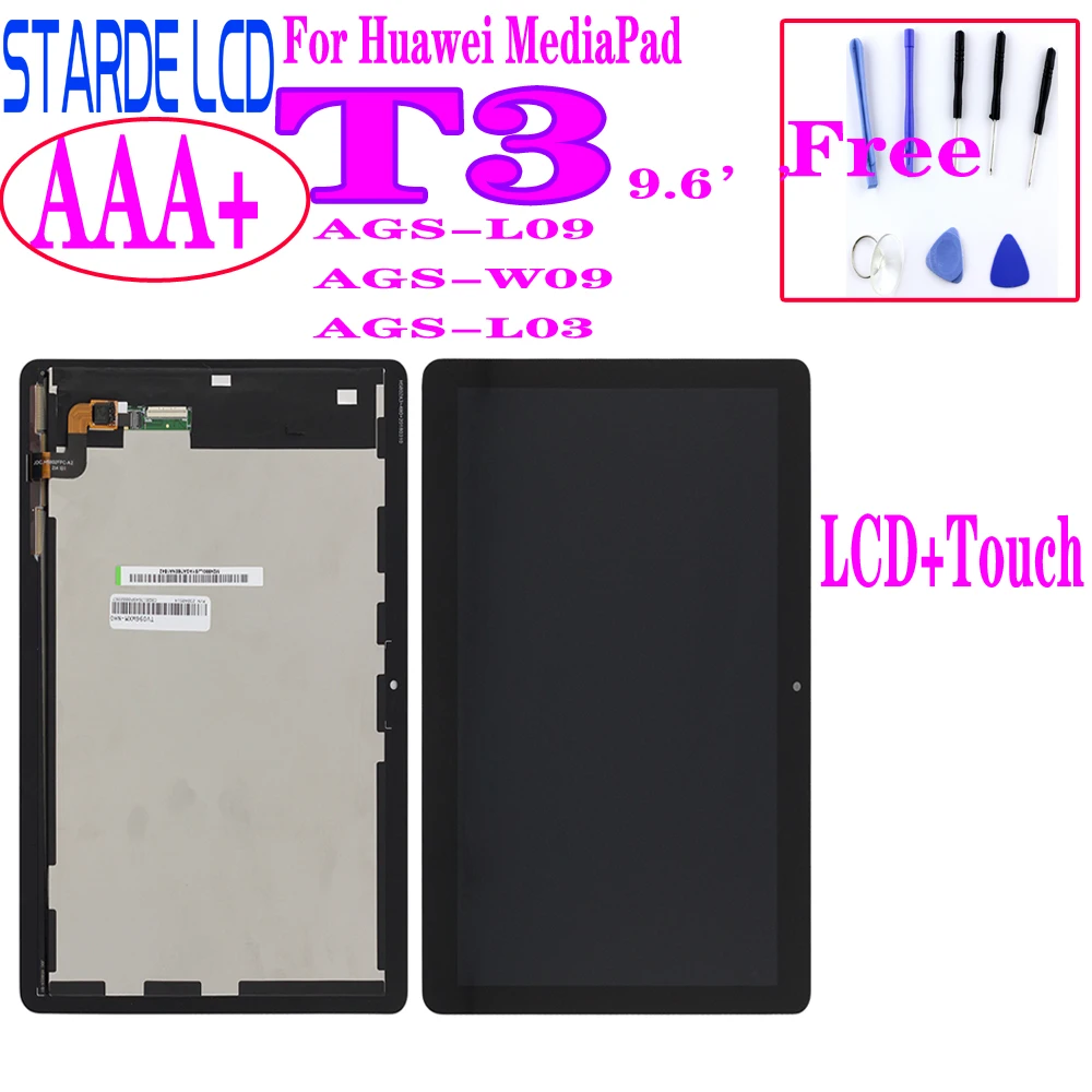 Starde 9," для huawei Mediapad MediaPad T3 10 AGS-L03 AGS-L09 AGS-W09 T3 ЖК-дисплей Дисплей кодирующий преобразователь сенсорного экрана в сборе+ Инструменты