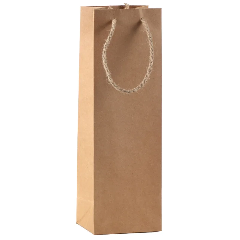 Крафт бумаги Бумага вино упаковочные мешки белье ручкой твердой сумки