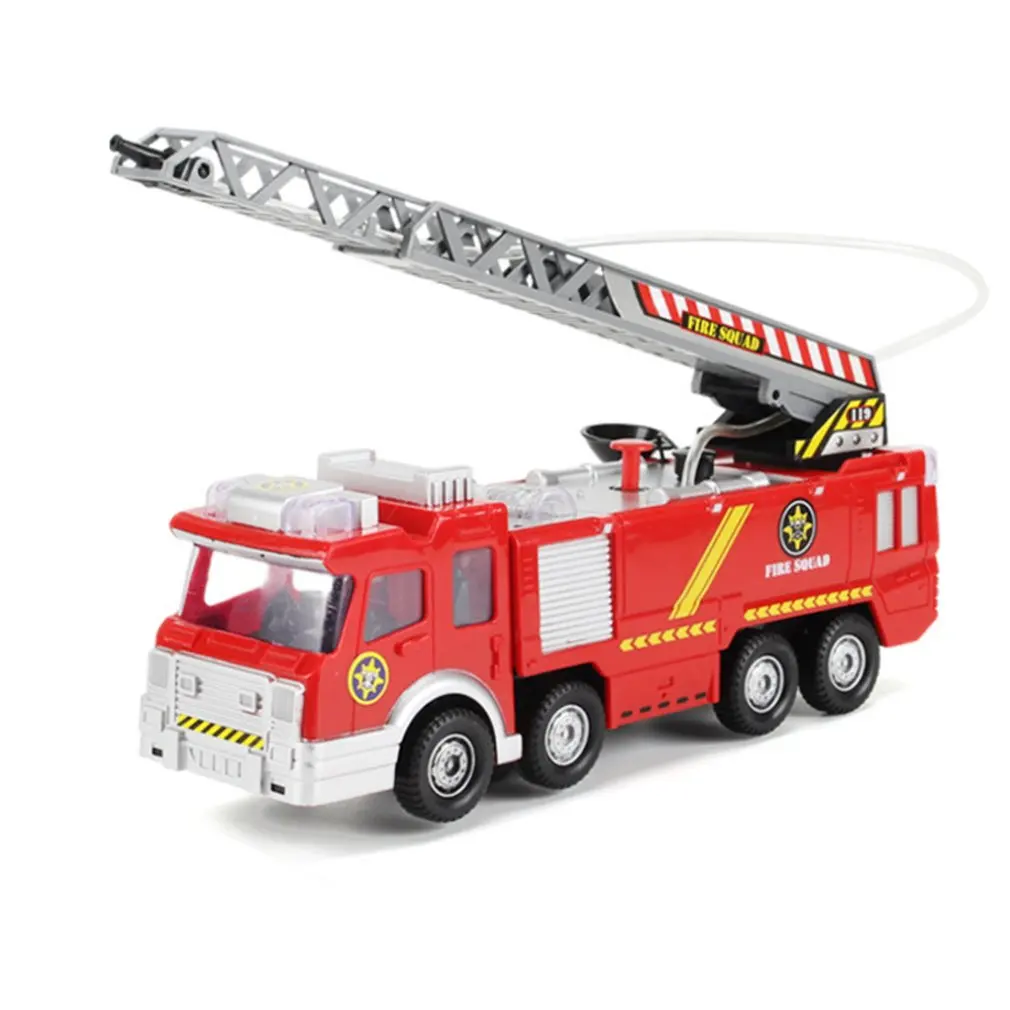 

Children'S Simulation Firefighter Toy Jupiter Fire Truck Electric Universal Toy Car Light Fire Truck Can Spray Water