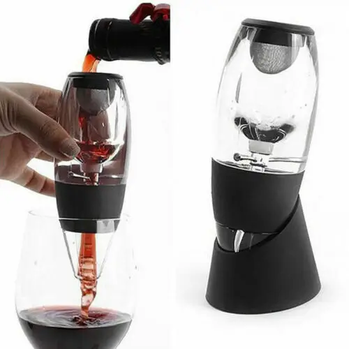 

Wine Aerator Decanter Filter + Red White Wine Flavour Enhancer and Stand UK FAST