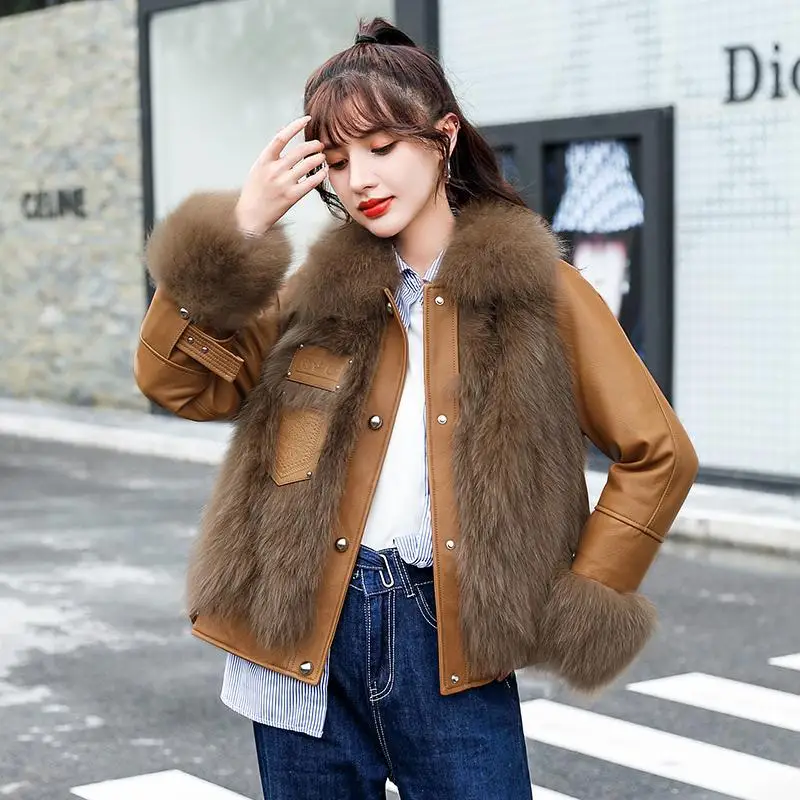 Новинка 2021 осенне-зимние женские теплые шубы из искусственного меха Faox Куртки