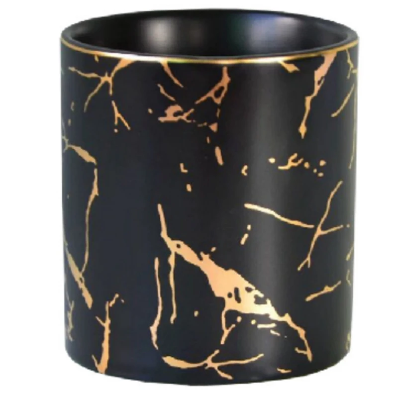 

Мраморный держатель для ручек, коробка для хранения косметических кистей, держатель для кистей для макияжа, керамическая банка, контейнер д...