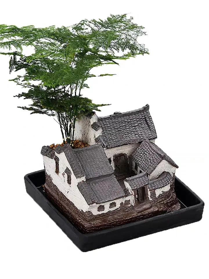 Восхождения бамбуковые горшечные зеленые растения цветочный горшок впечатление