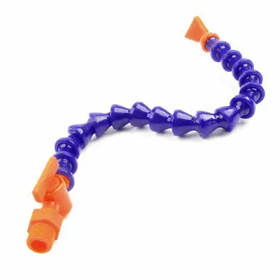

Royal Blue Red 1/4 PT Thread Flat Nozzle Flexible Water Oil Coolant Pipe