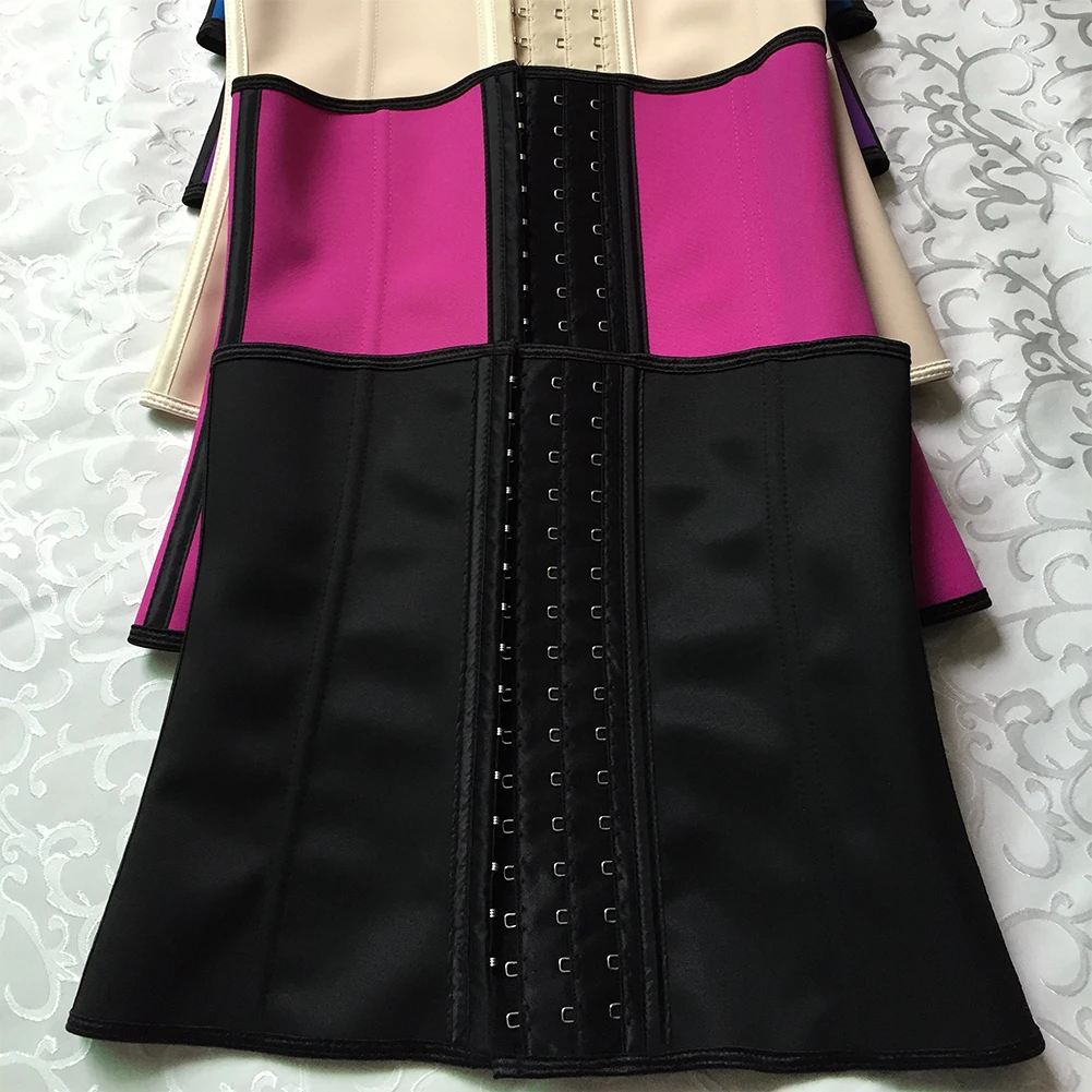 Корсеты для талии с 9 стальными косточками нижнее белье живота латексные