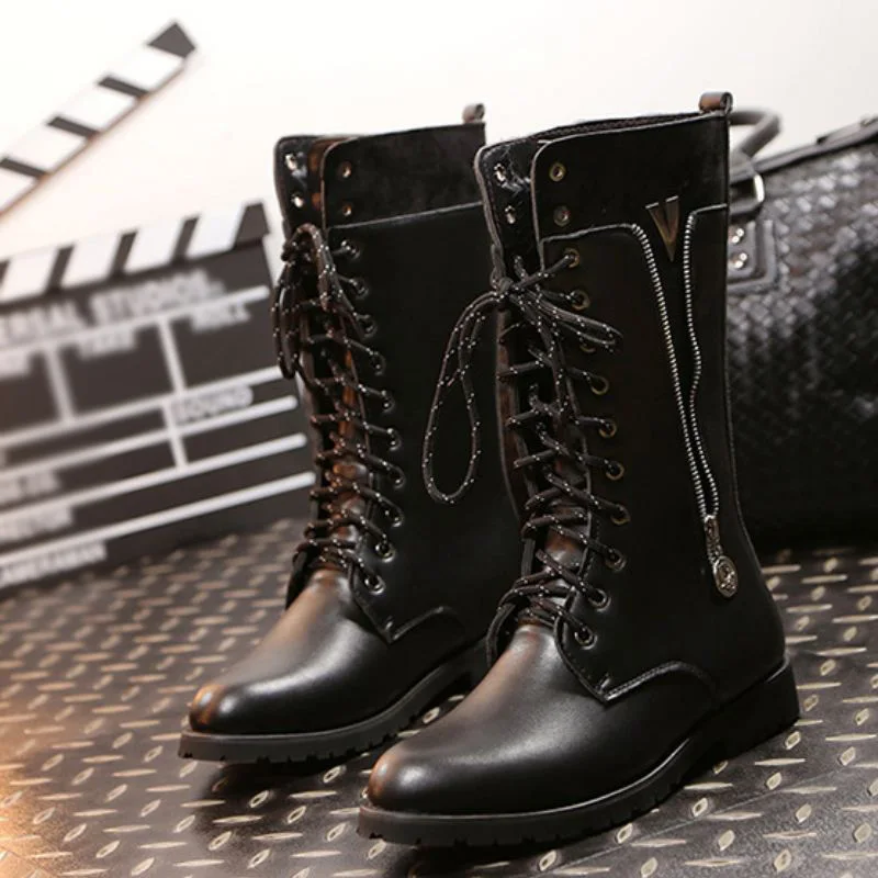 ZALAVOR/большие размеры 37-46 Полусапоги Мужская зимняя теплая плюшевая обувь на меху