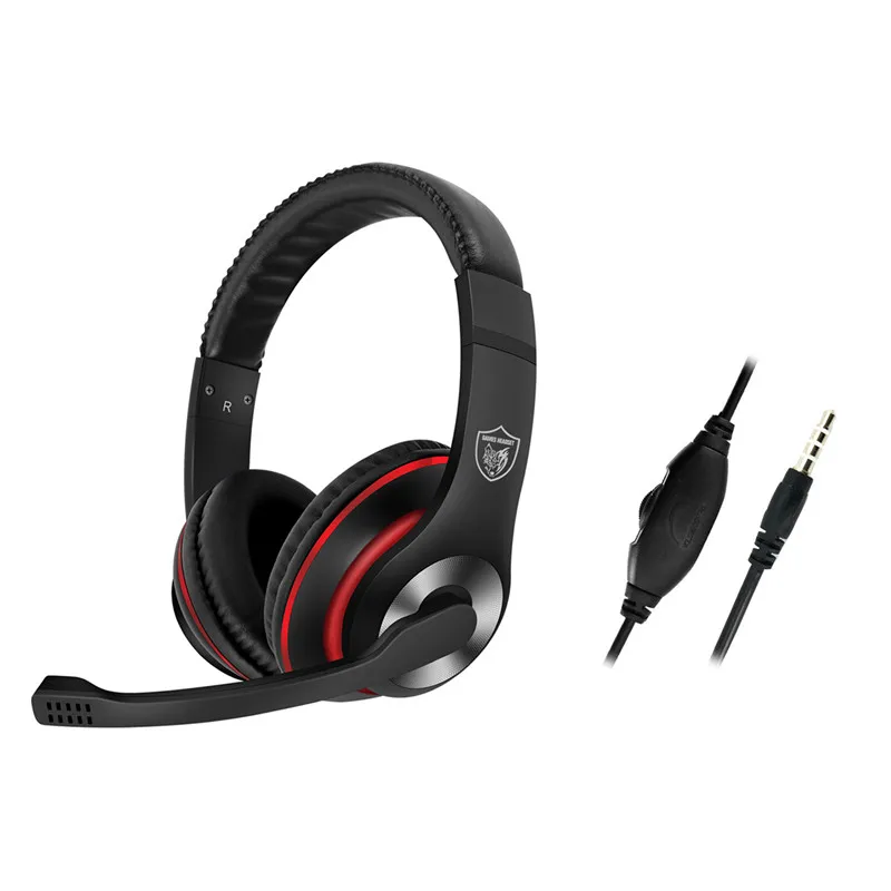 

Professional Gamer Headset for Computer Gaming Headphones with microphone Adjustable Bass Stereo PC Wired Headset With Mic Gifts