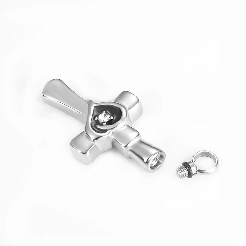 На заказ из нержавеющей стали Крест Христианский Мемориал кремации золы урна