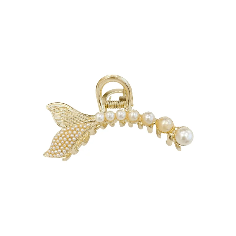 

Korean Net Red Hair Clip Headdress Hairpin Back Head Metal Clamp Hairpin Hair Claw Elegant Graceful Shark Clip