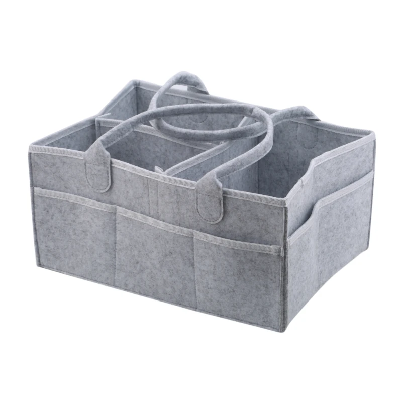 Foldable Storage Bag Portable Lightly Fabric Changeable Compartments Big Sundries Box with Handle Desk Makeup Organizer | Дом и сад