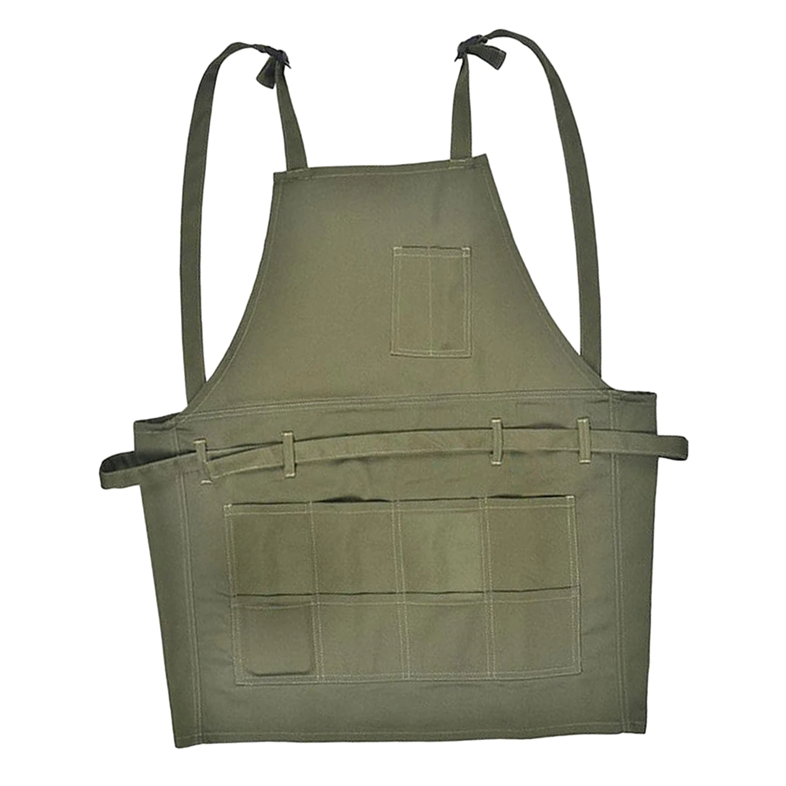 

Canvas Apron with Adjustable Strap and Multi Pockets, Artist Painting Cooking
