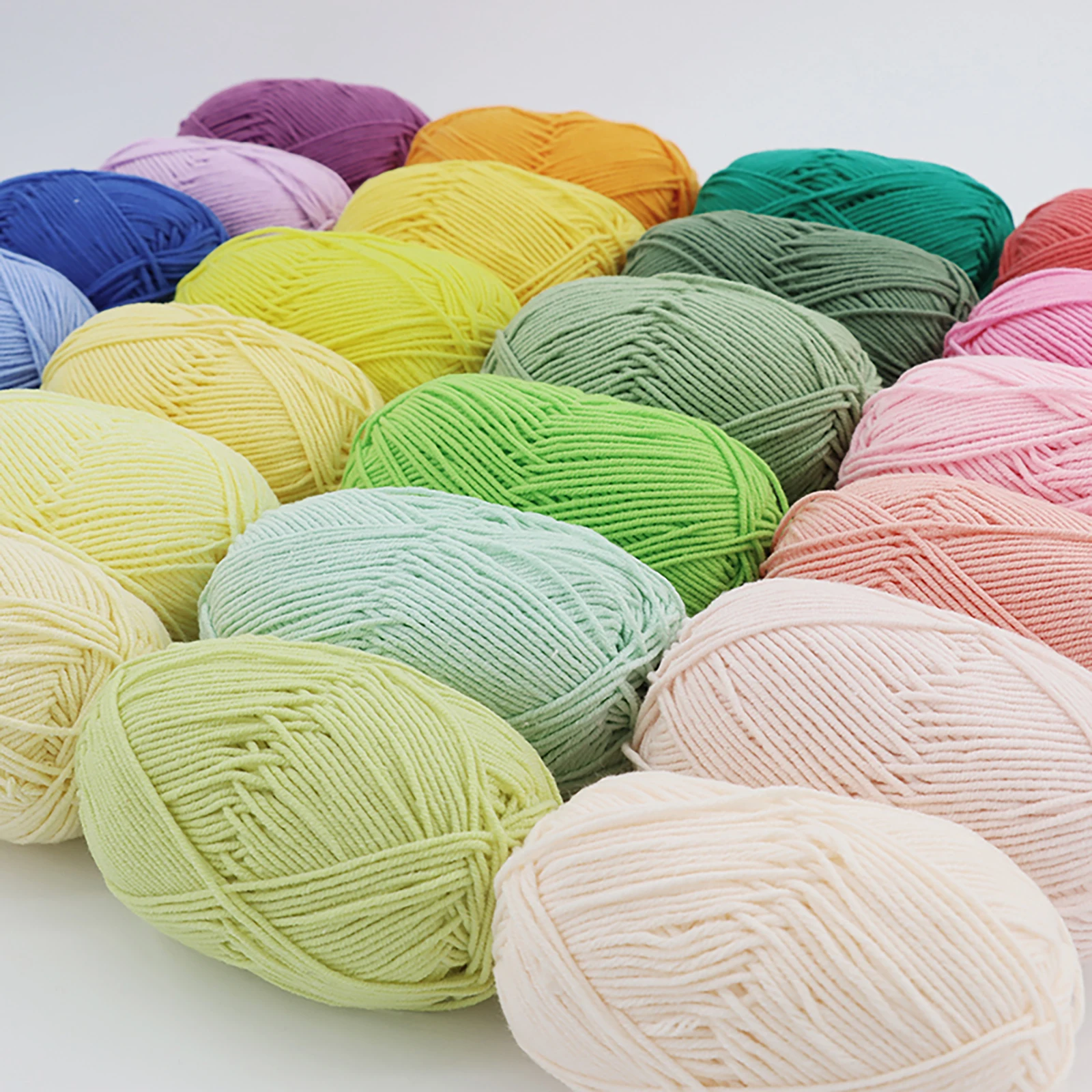 

Crochet Yarn 50g DIY Soft Milk Cotton Fiber Blanket Sweater Scarf Crochet Knitting Yarn Ball Soft and Comfortable Material
