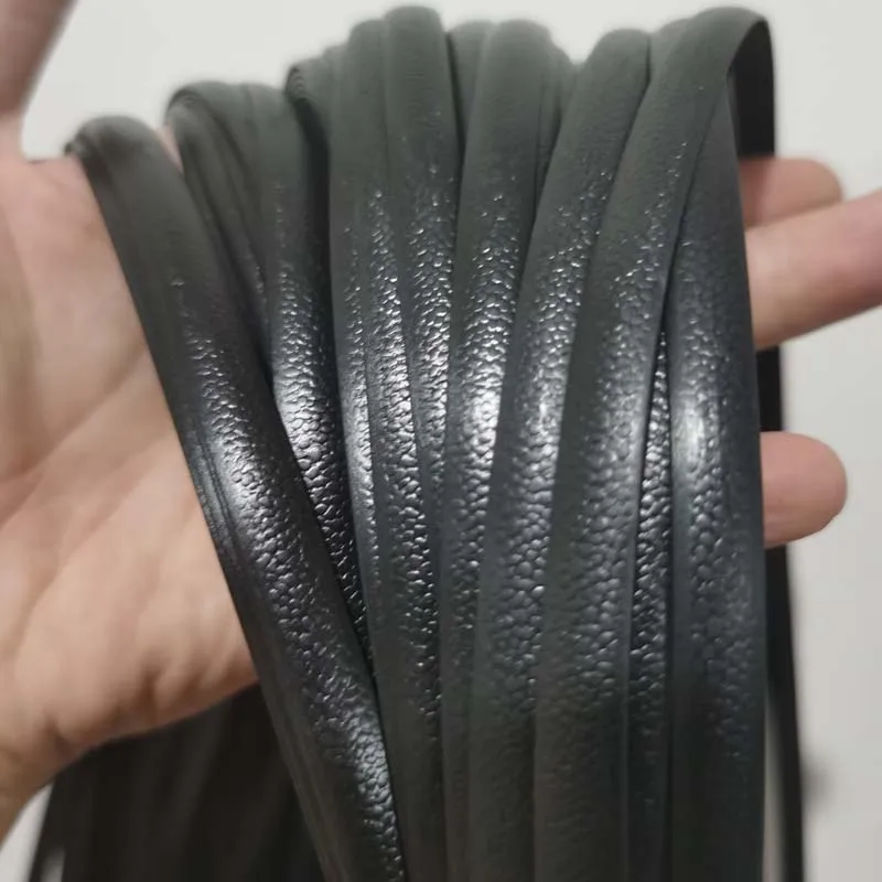 500g тиснение черный PE плоская синтетическая ротанга Материал плетения