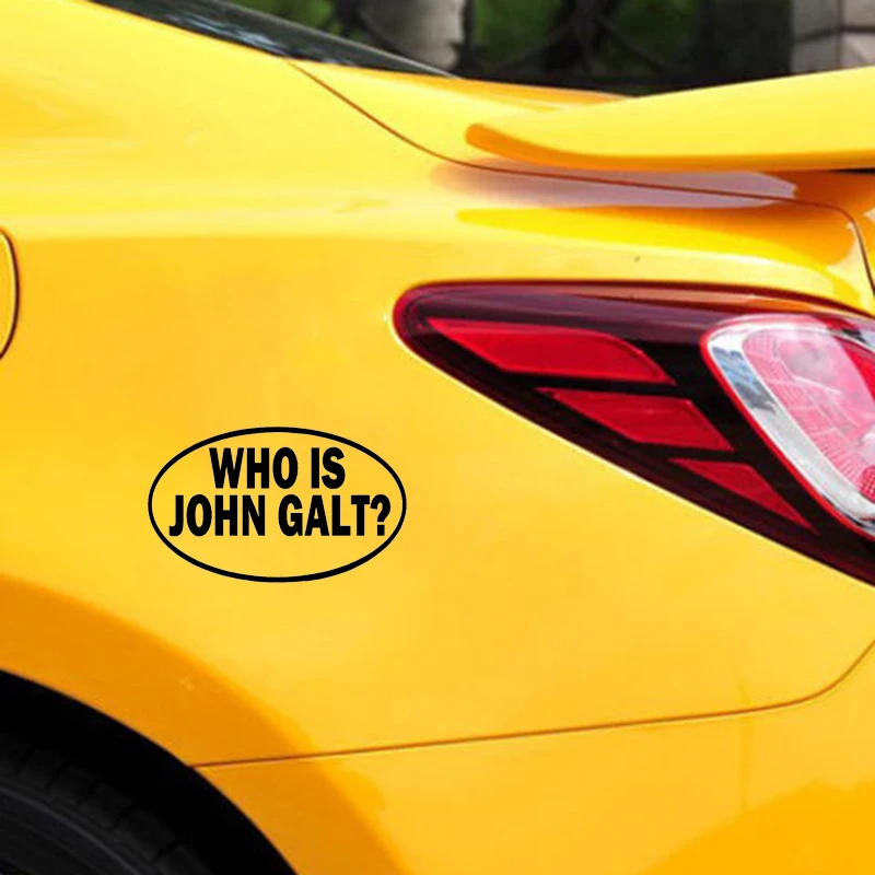 Виниловая наклейка Who Is John Galt of стильная на окно автомобиля для стенок бампера
