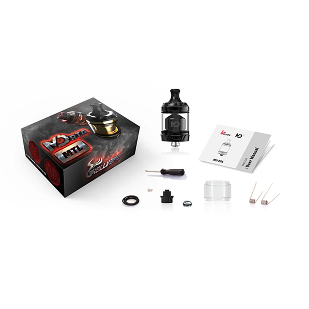 Оригинальный Портативный диск Hellvape MD RTA емкость 2 мл/4 мл инновационный поворотный