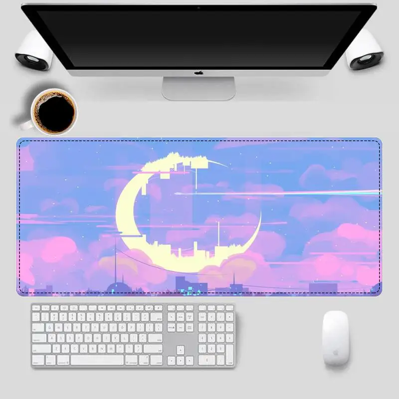 

Cartoon Christmas gift Sailor Moon landscape Gaming Mouse Pad Gamer Keyboard Maus Pad Desk Mouse Mat Game Accessories for cs go