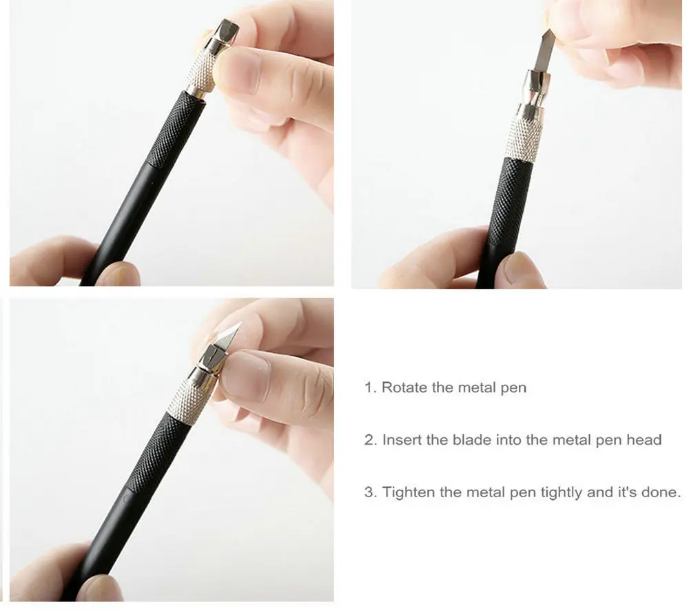 Нож для хобби Modelcraft с 24 запасными лезвиями ремесленный резак нож карт резки