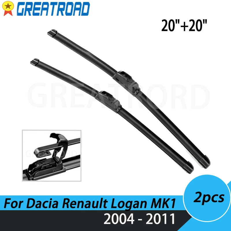 Щетки стеклоочистителя LHD для Dacia Renault Logan MK1 2004-2011 лобовое стекло переднее 20 +