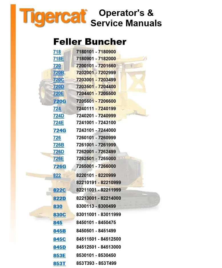 Tiegercat руководство оператора и сервиса PDF|ПО| |