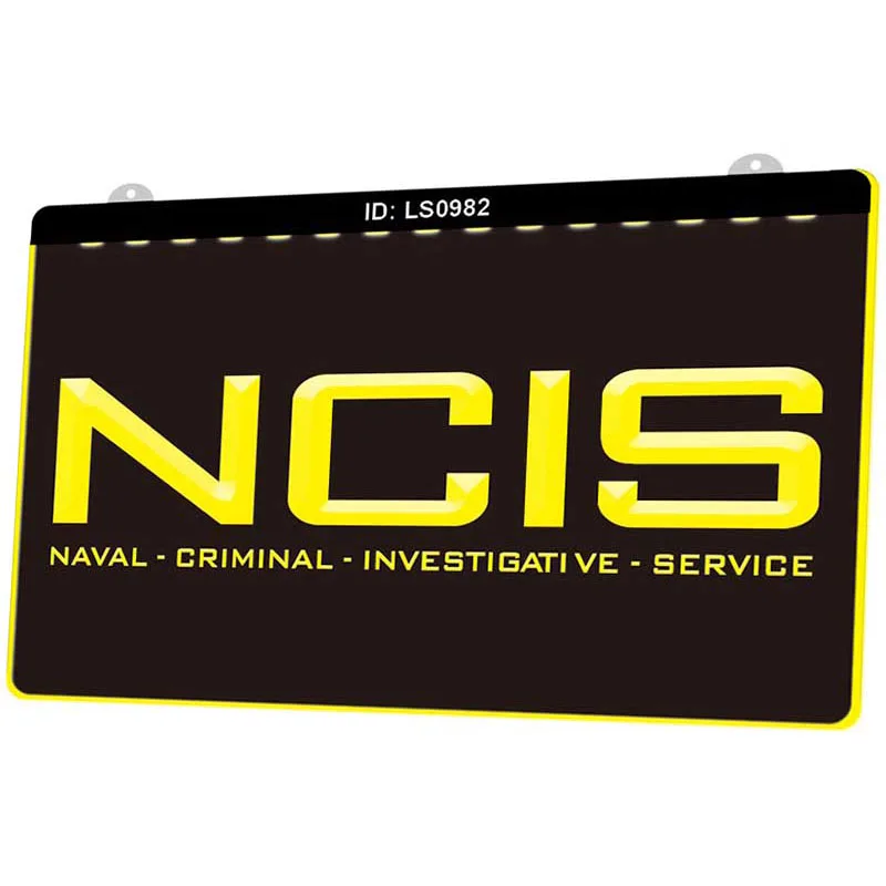 LS0982 морская служба по расследованиям Ncis новый светодиодный светильник с 3D