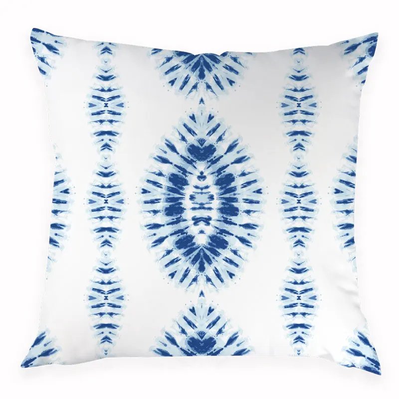 Наволочка с геометрическим принтом психоделическая Подушка декоративная