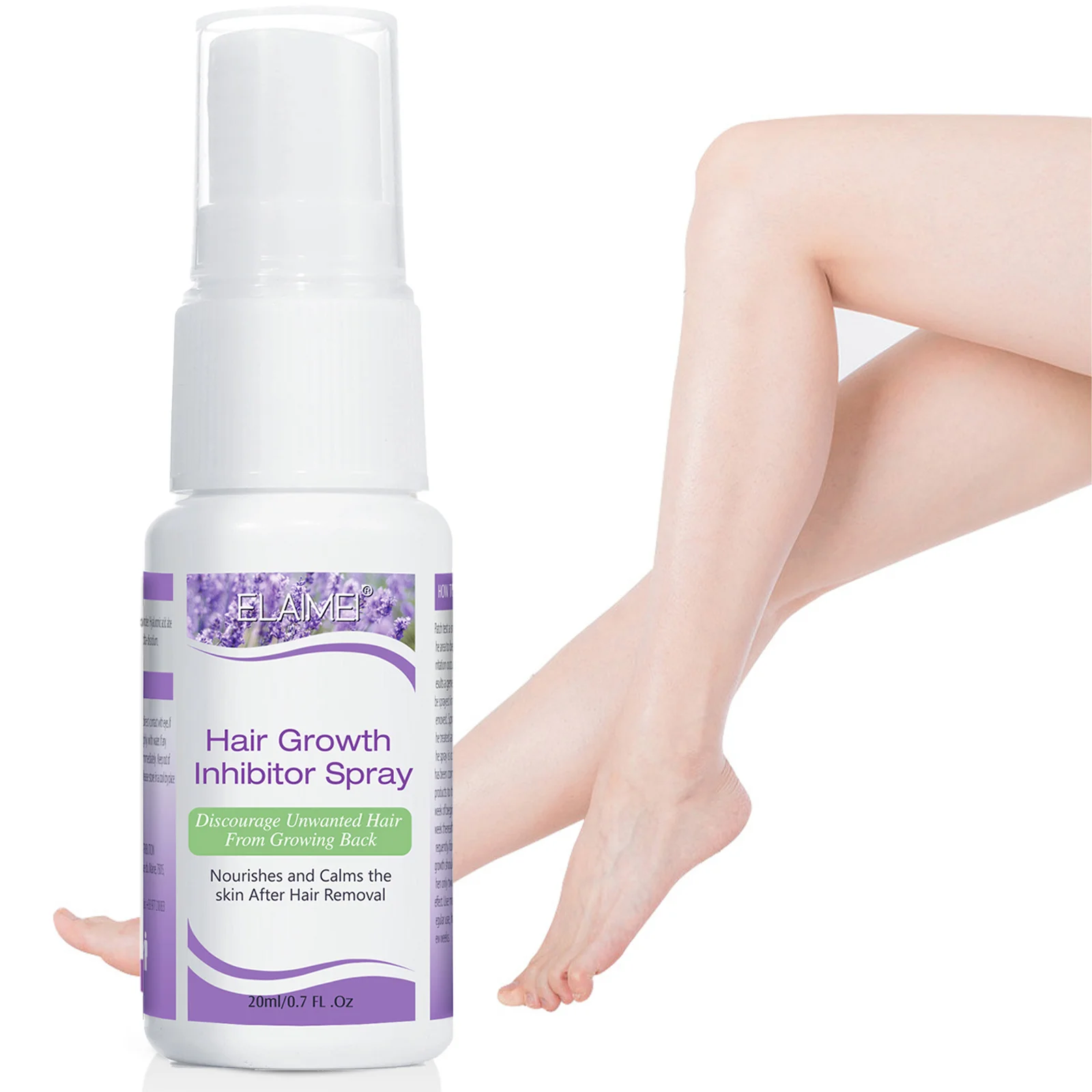 

Hair Growth Inhibitor Spray Painless Hair Removal Body Beard Armpit Intimate Private Part Legs Hair Stop Growing 20ml