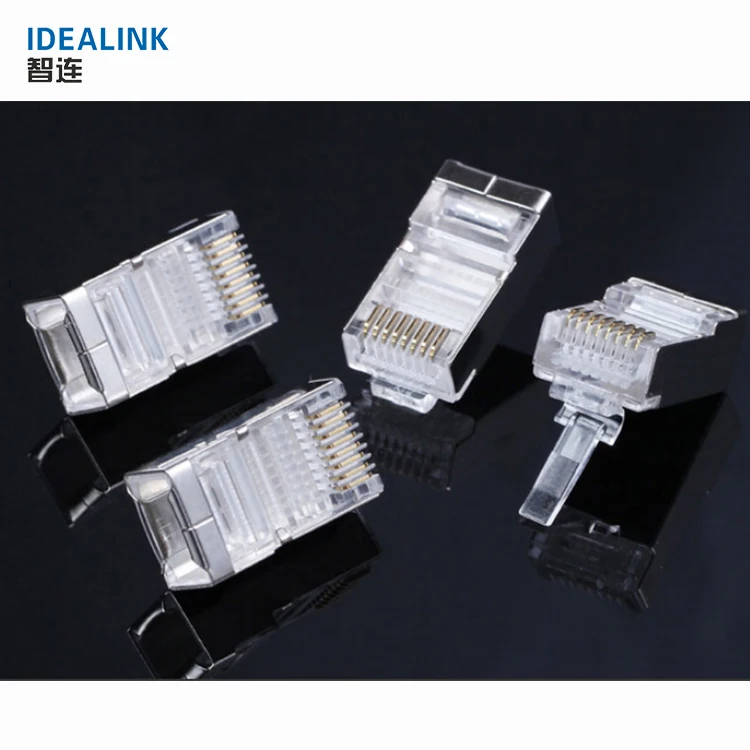 Разъем Ethernet сетевой обжимной разъем RJ45 с железом/FTP rj45 модульная вилка |