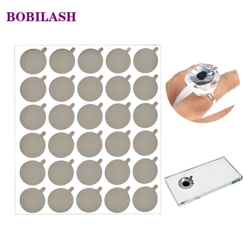 

300pcs Disposable Eyelash Glue Holder Pallet Eyelash Extension Glue Pads Under Stand Eyelash Eye Beauty Tools Usful