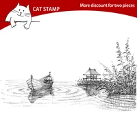 boat in the water transparent clear stamps for scrapbooking card making photo album silicone stamp diy decorative crafts