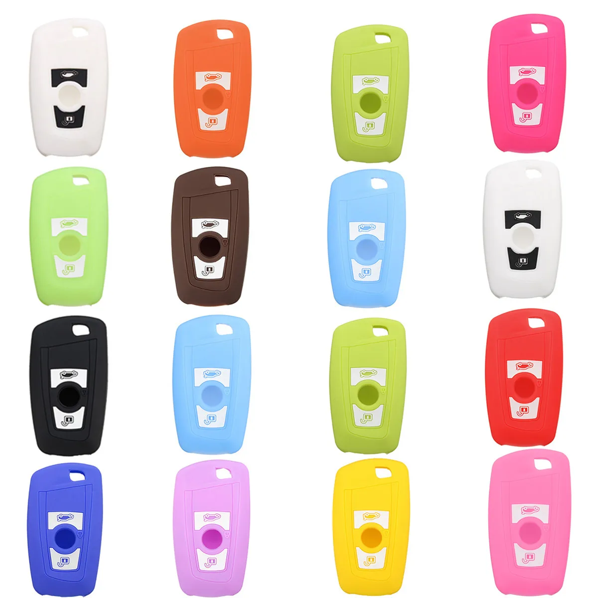 Силиконовый чехол с 3 кнопками для дистанционного ключа защитный BMW F30 F31 F34 F10 F11 F07