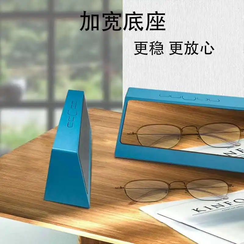 

Creative mirror alarm clock multifunctional LED clock makeup mirror alarm clock battery plug-in dual-purpose student alarm clock