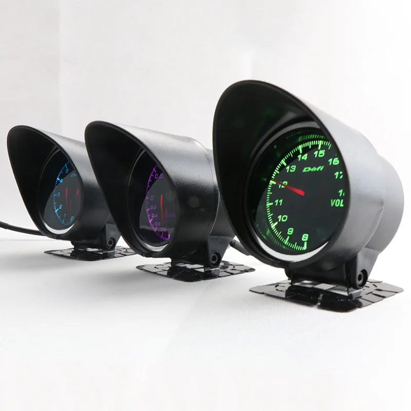 

1PCS 60MM modified car meter cap/racing DEFI cover/black single hole water temperature turbine tachometer mount universal