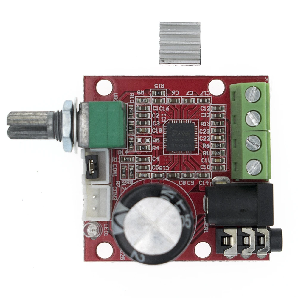 Мини Hi Fi PAM8610 10 шт. 12 В Плата усилителя звука 2X10W двухканальный D класс самая низкая