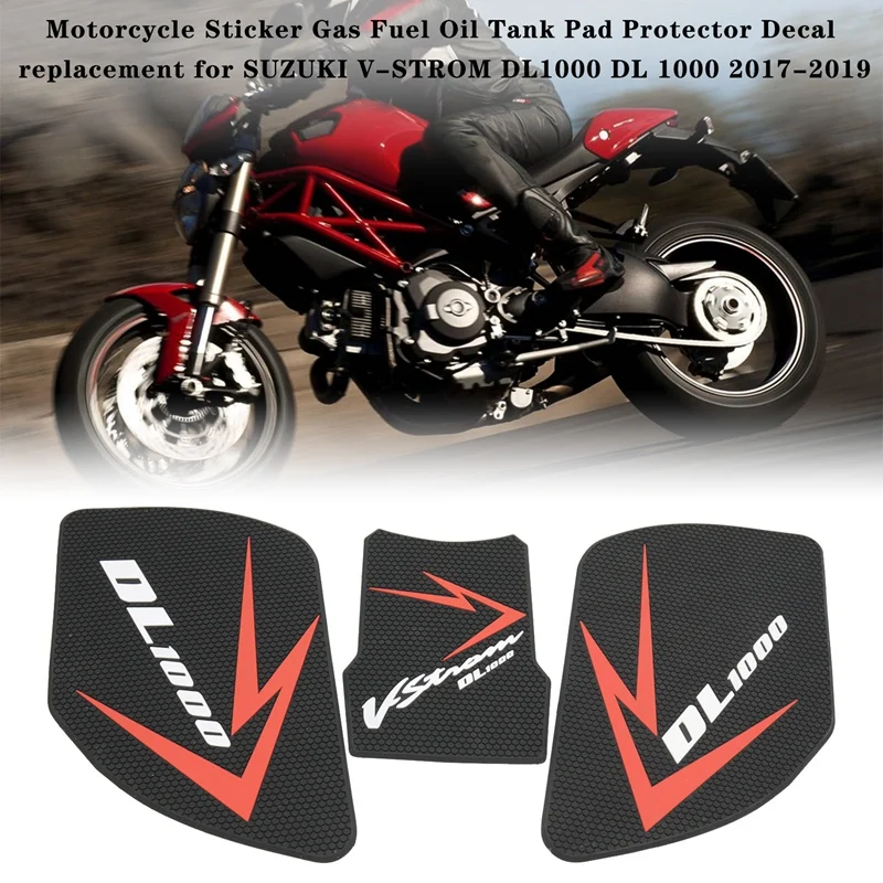 Наклейка для топливного бака мотоцикла защитная накладка SUZUKI V STROM DL1000 DL 1000 2017