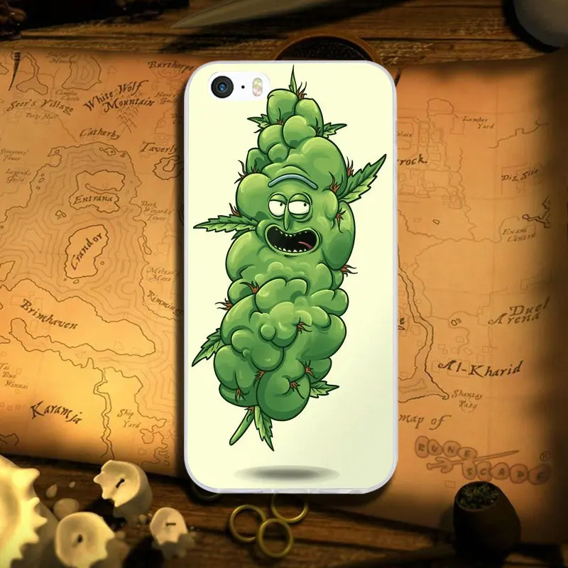 Сорняк лист мягкий чехол из искусственной кожи чехлы для мобильных телефонов iPhone