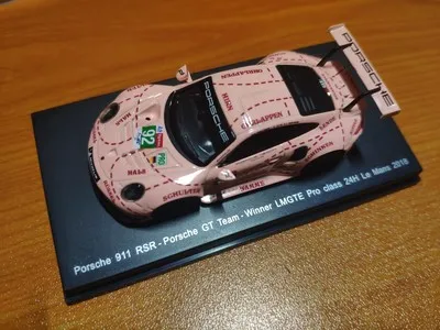 1/64 Model Car For Le Mans Gt Porsche 911 Pink Color | Игрушки и хобби