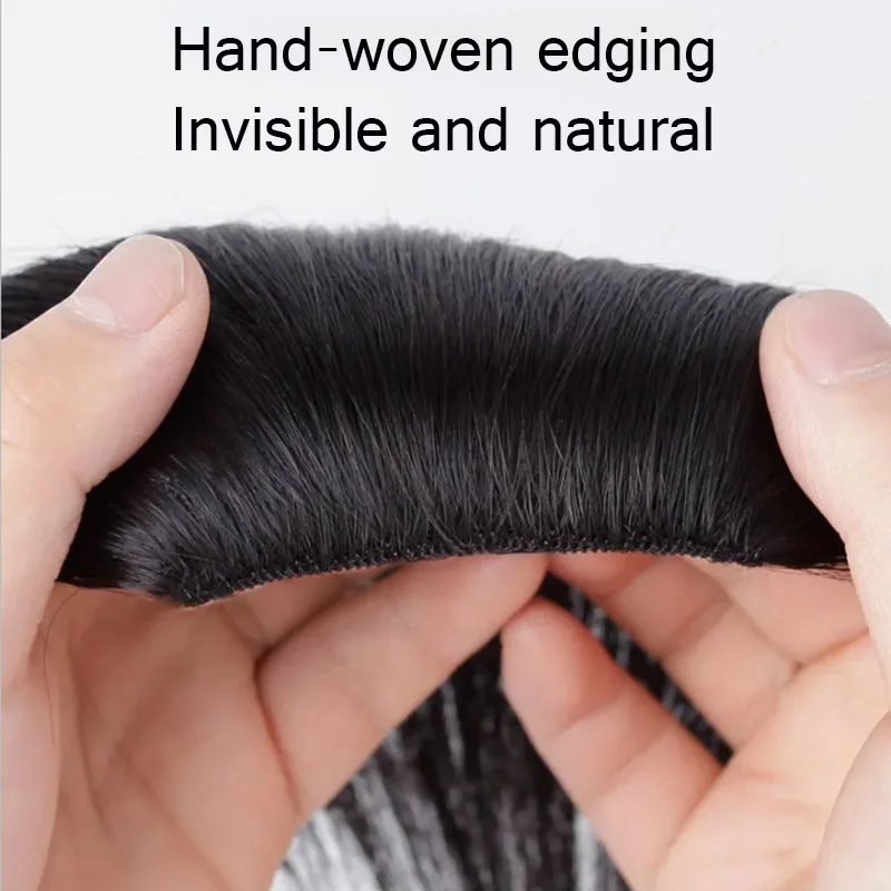 AILIADE Women Fake Synthetic hair Bangs False Fringe Clip On Hair Clips Gradient bangs extensions Piece | Шиньоны и парики